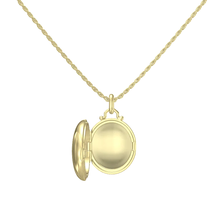 18K Gold Plated Luna Glow Whisper Locket SN008G