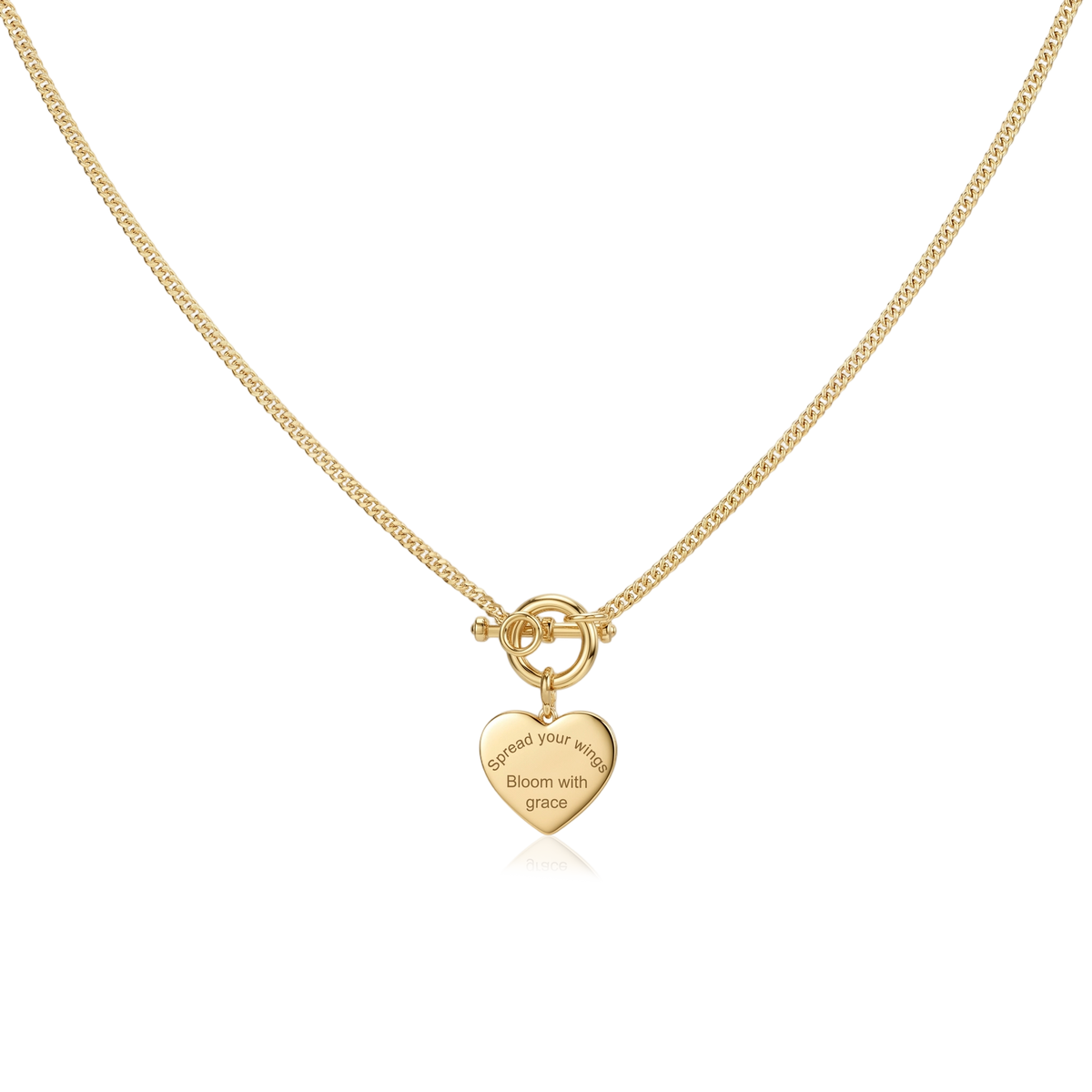 18K Gold Plated 1 Charm Necklace  SN050