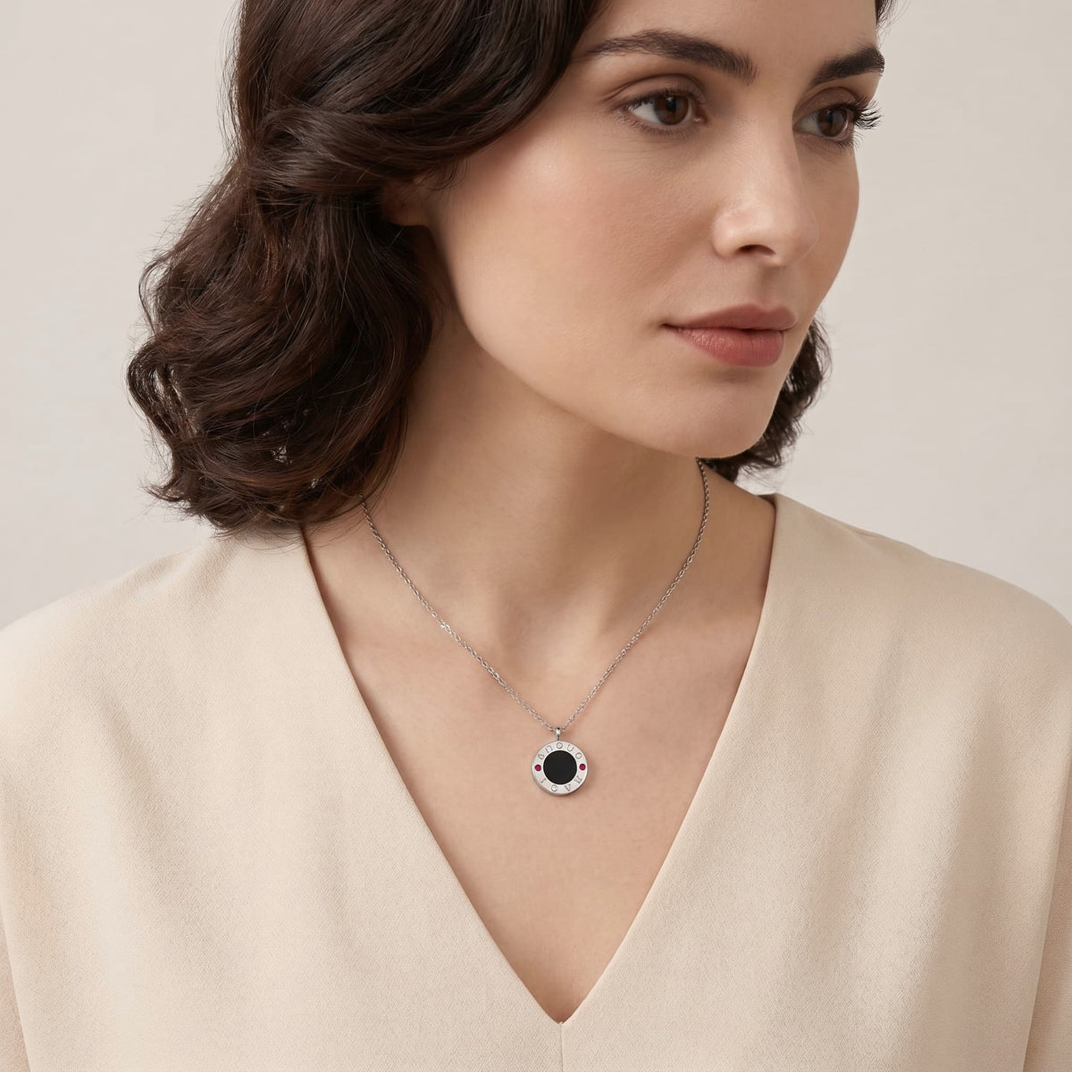 Love Amour Necklace  SN048 (Brass+Quick Ship)