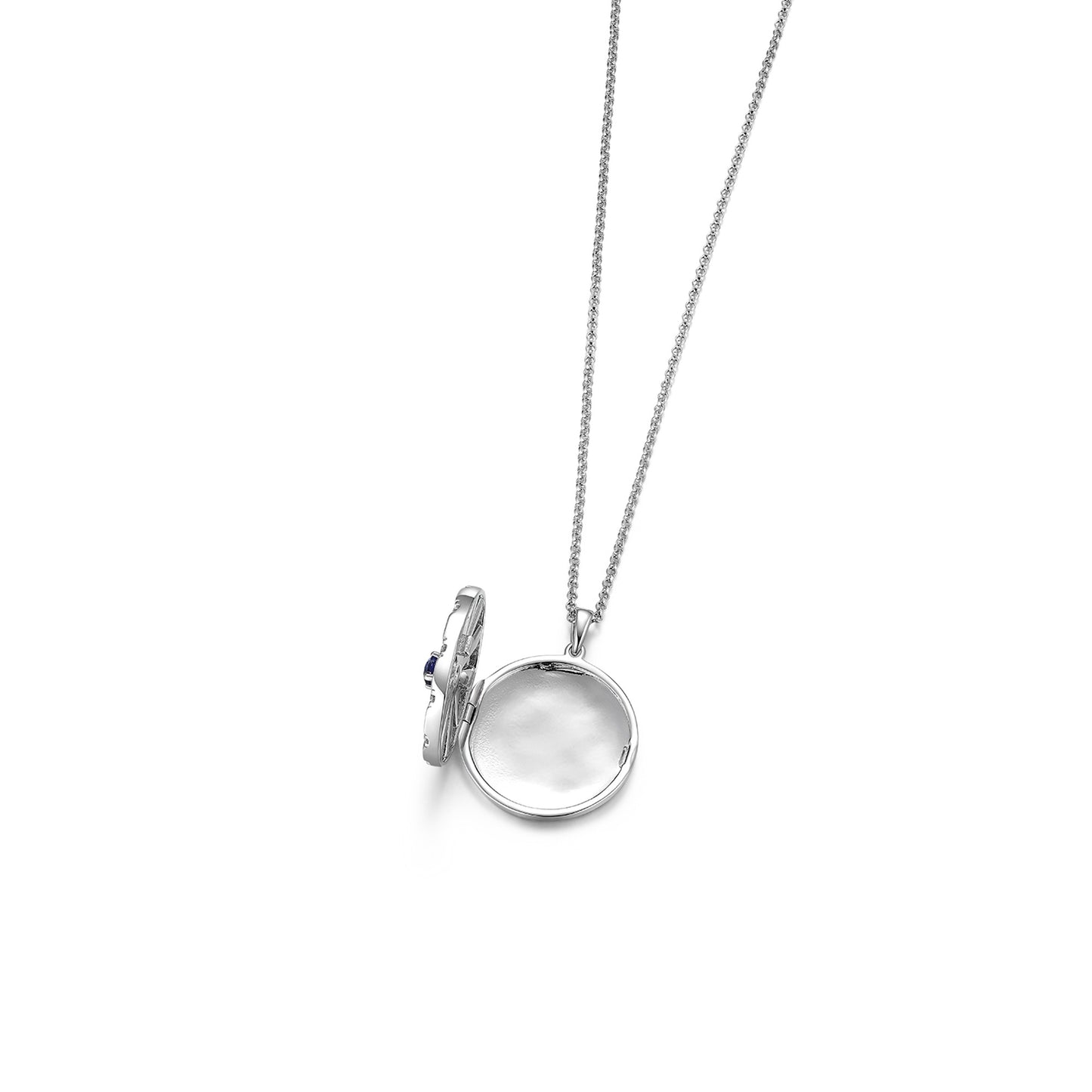 Rhodium Plated Modern Radiance Locket SN010