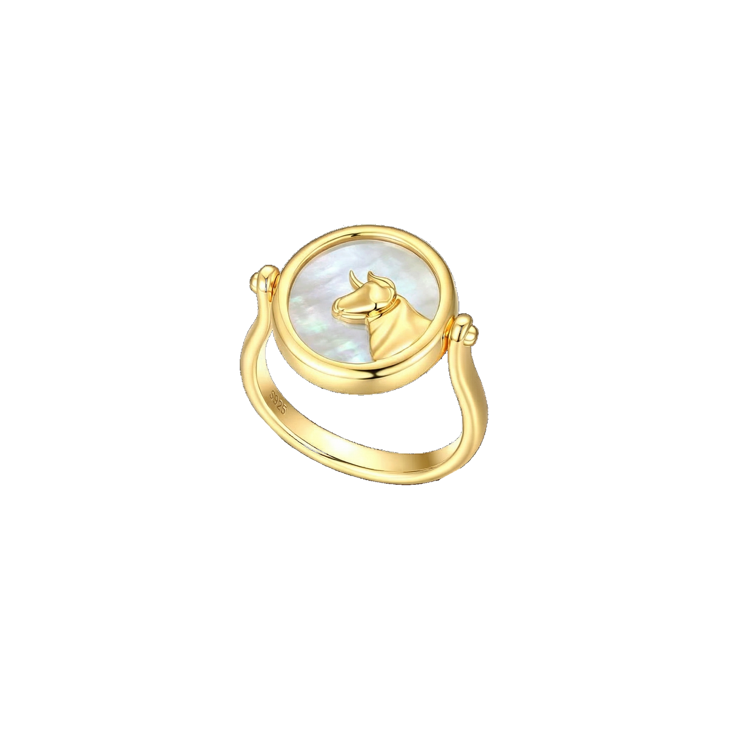 Twin Signet Ring & Pendant SR002G