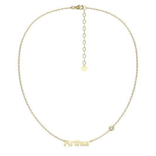 Name Necklace with Emotional Spark SN015CARD (Personalized Note Jewelry)
