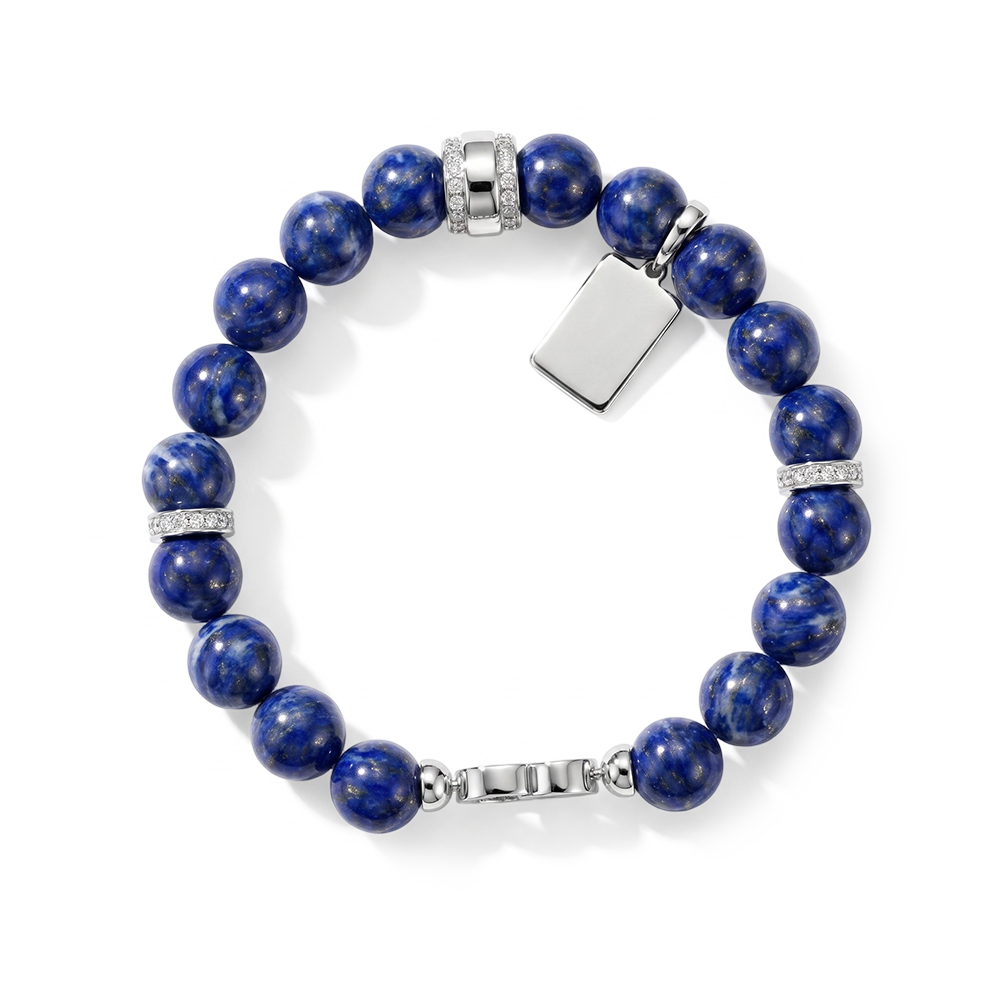 Rhodium Plated Energy Bracelet SB010BR