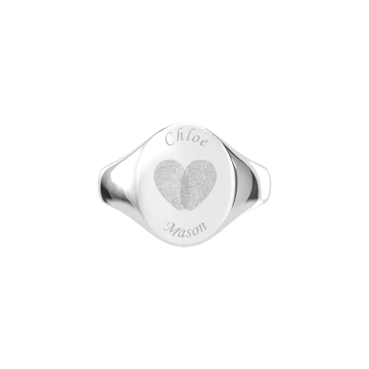 Oval Monogram Ring SR003FG