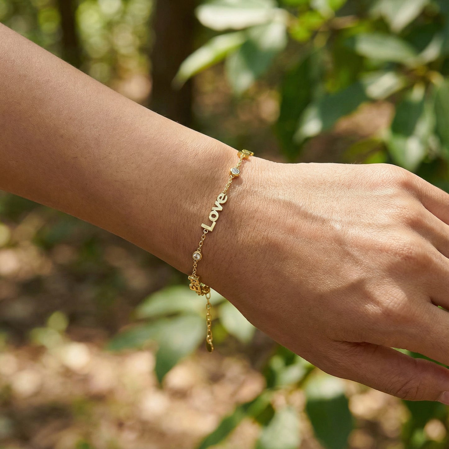 Linked by Love – Name Bracelet with Emotional Spark SB002BR (Brass)