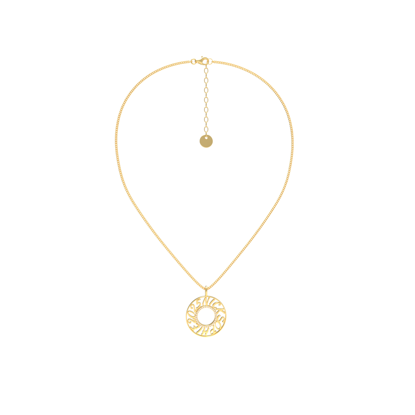 MemoCircle Necklace SN025G
