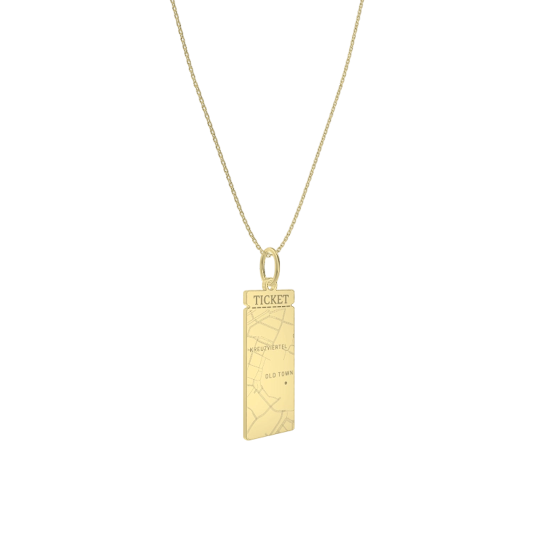 Classic Man Boarding Ticket Necklace SN003MAP