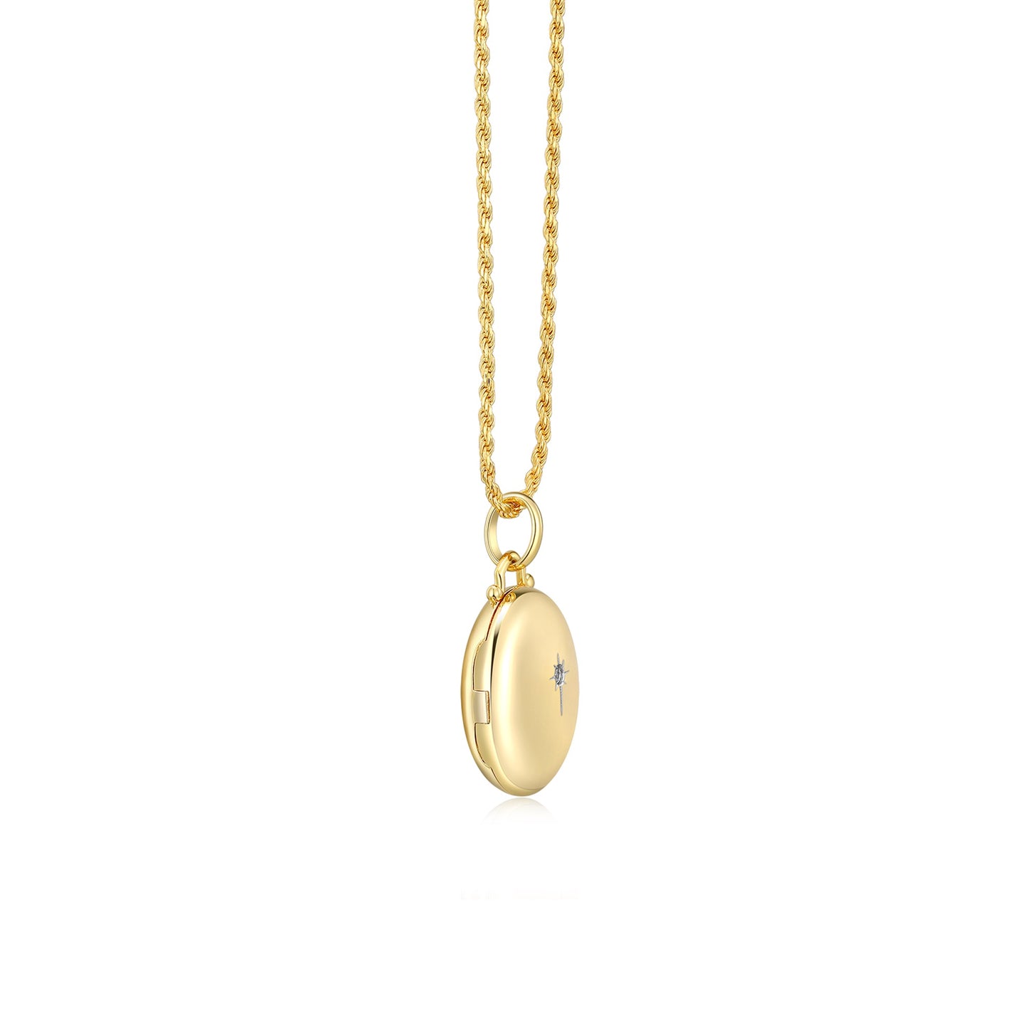 18K Gold Plated Luna Glow  Whisper Locket SN008BR (Brass)