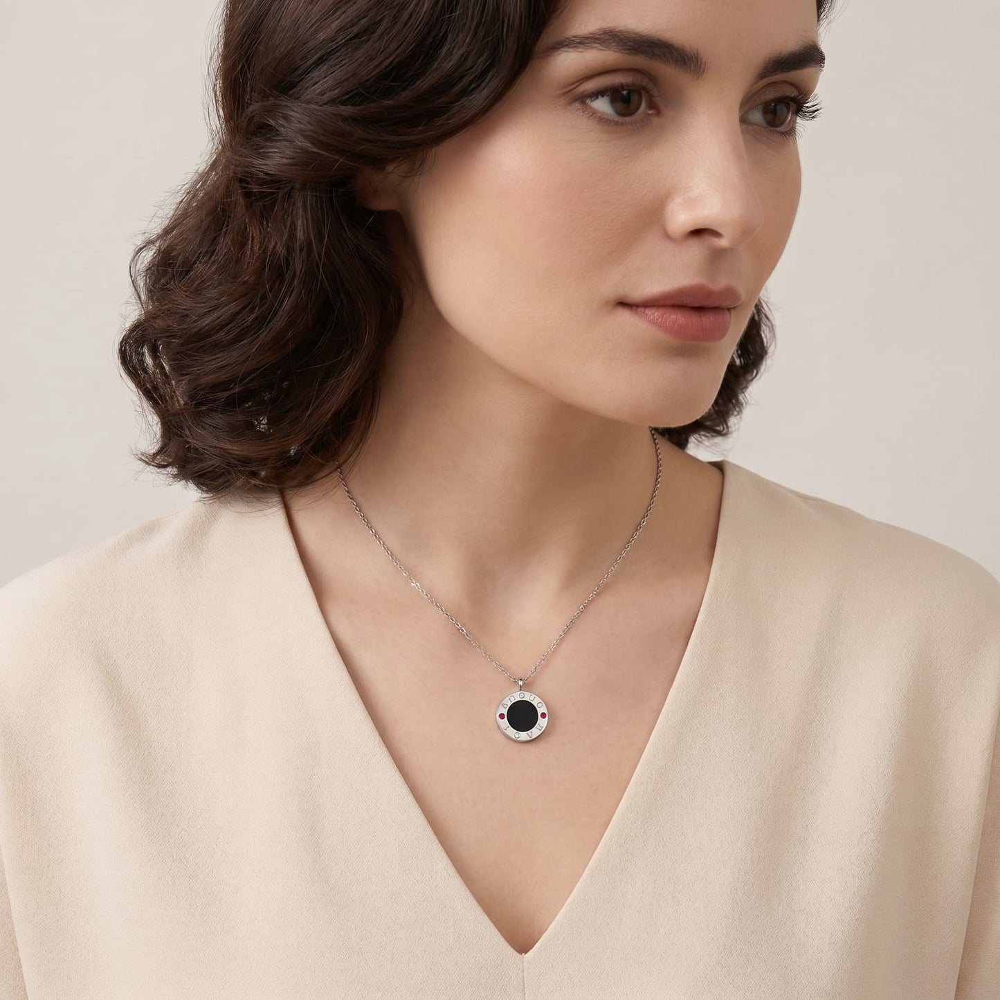 Love Amour Necklace  SN048 (Brass+Quick Ship)