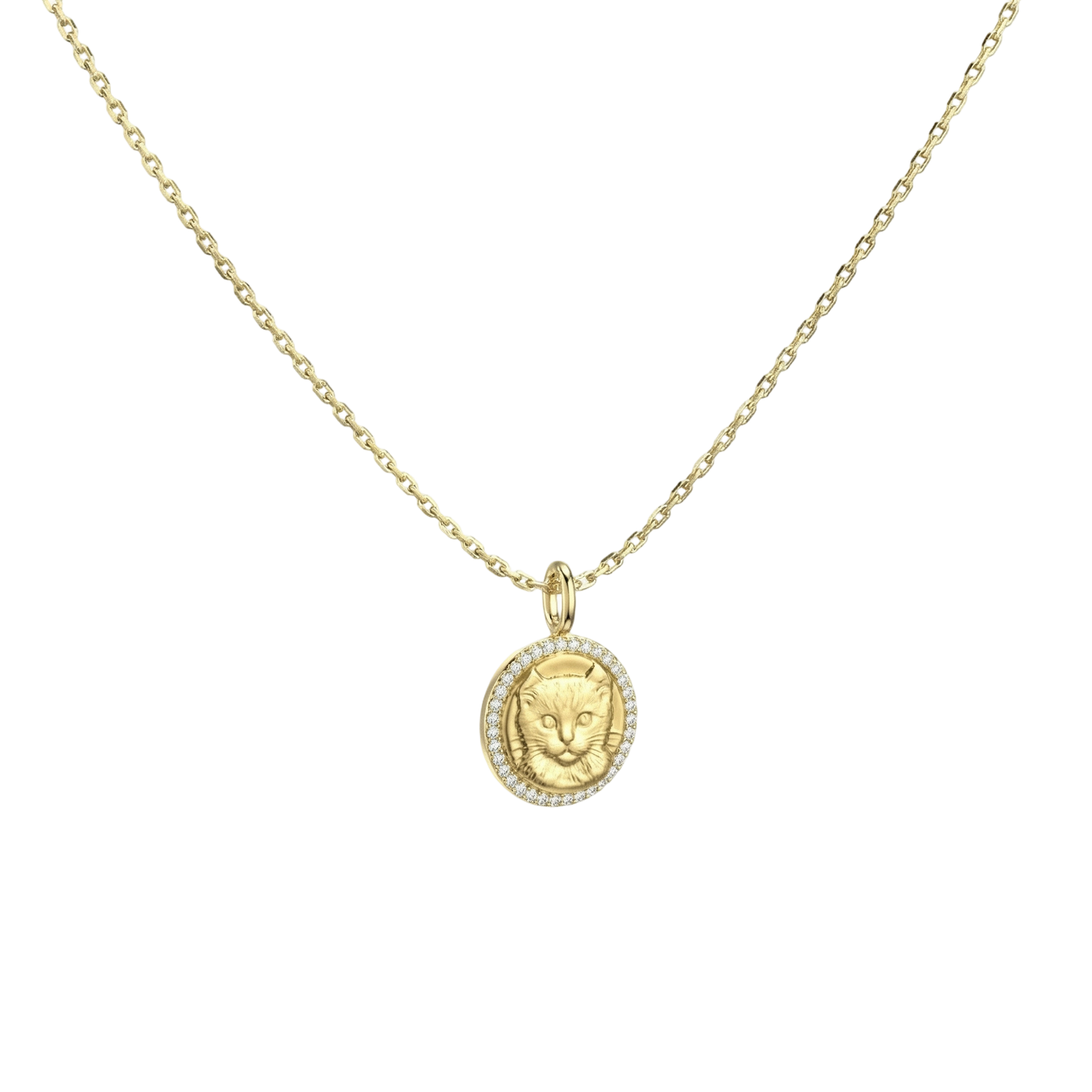 18K Gold Plated Round MemoraCarve Necklace