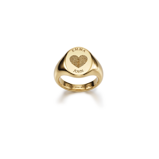 Oval Monogram Ring SR003FG