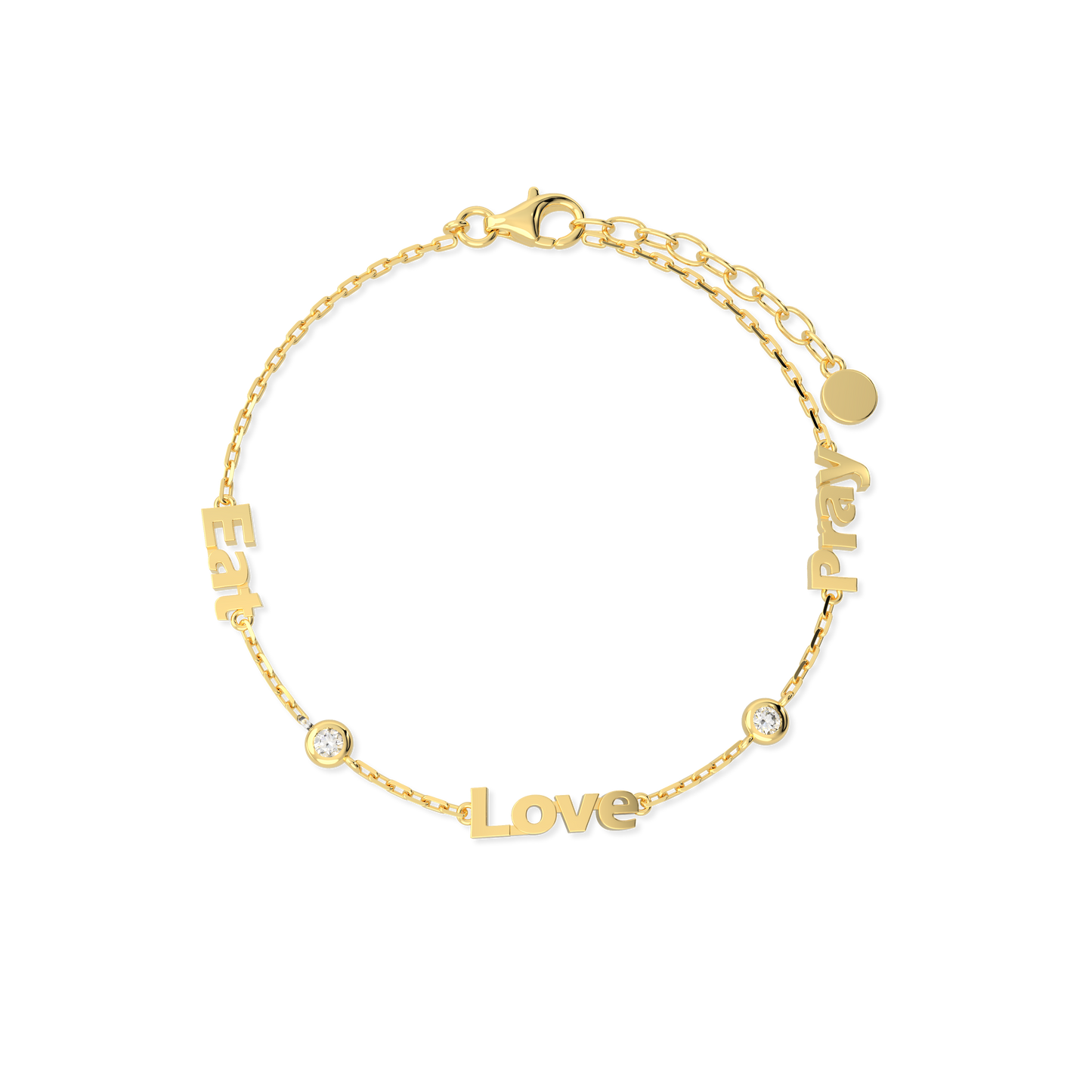 Linked by Love – Name Bracelet with Emotional Spark SB002G