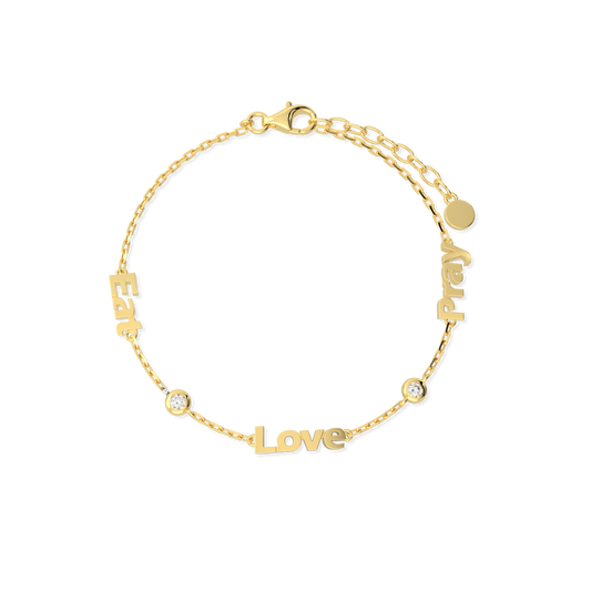 Linked by Love – Name Bracelet with Emotional Spark SB002G