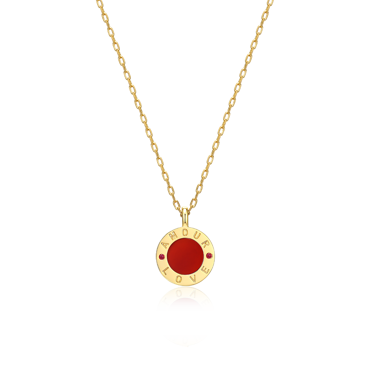 Love Amour Necklace (Brass+Quick Ship)
