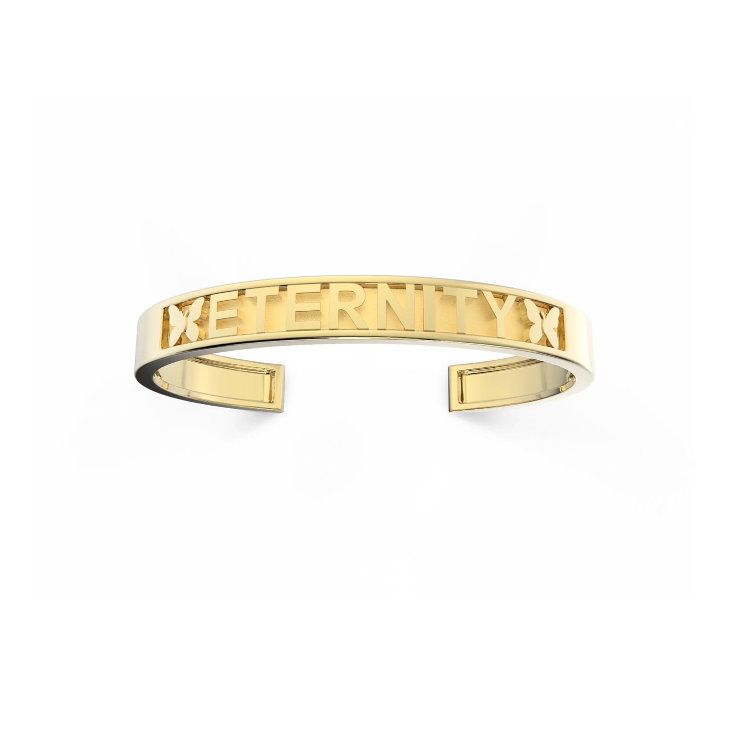 18k Gold Plate Silver CharmMark ModuType Cuff SS25B001G