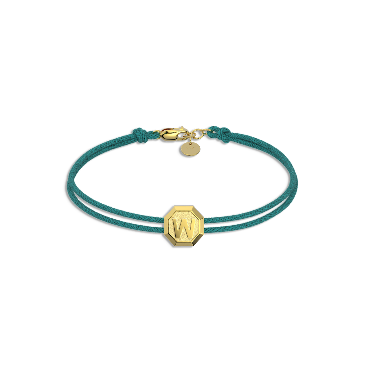Octagon Facet Minitials Facet Bead Bracelet SB004FG