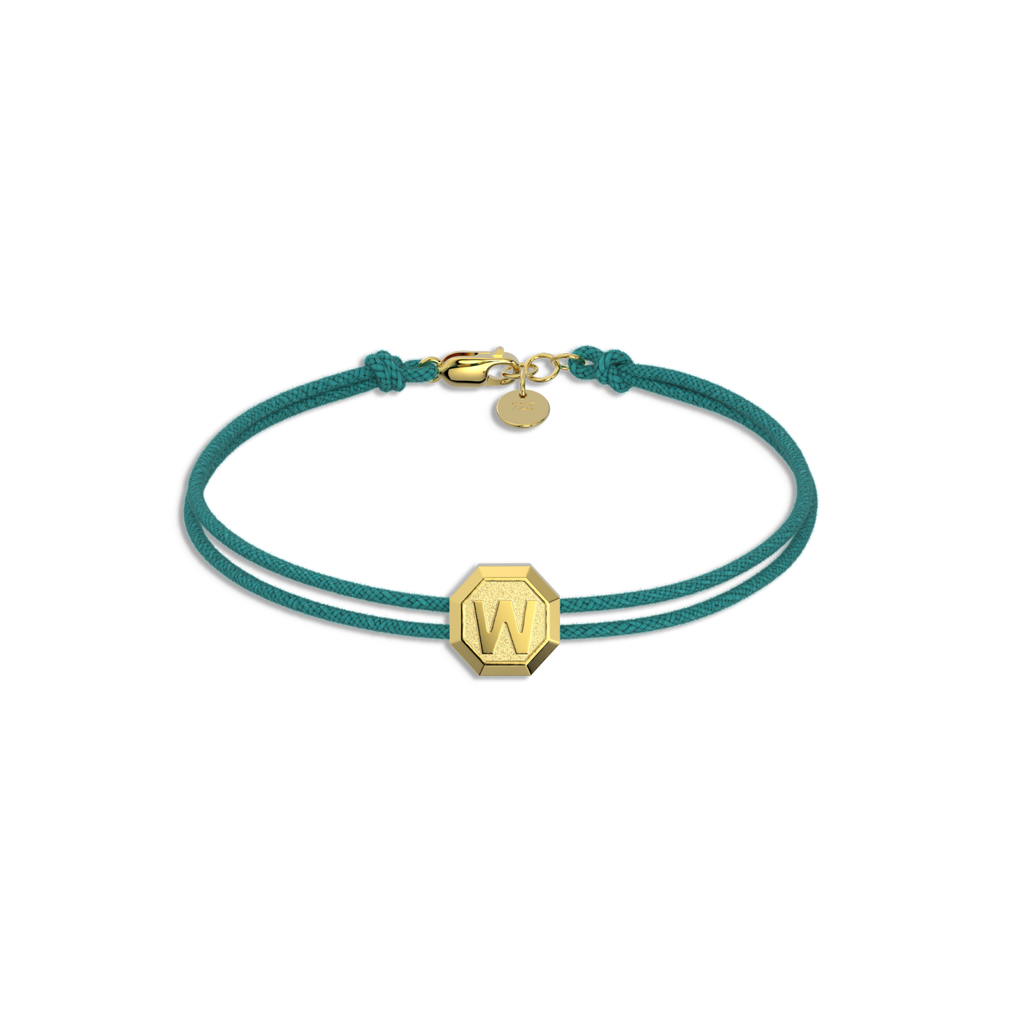 Octagon Facet Minitials Facet Bead Bracelet SB004FG