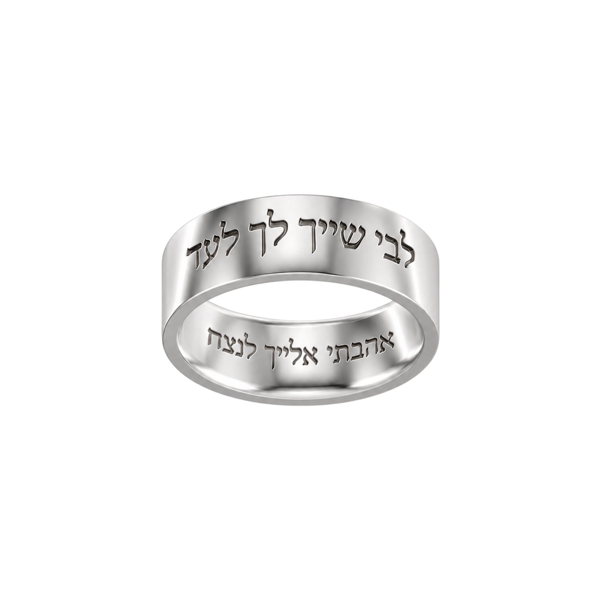 Fingerprint‑Engraved Couple Rings  Silver SR012H