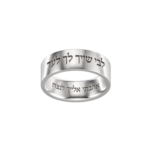 Fingerprint‑Engraved Couple Rings  Silver SR012H