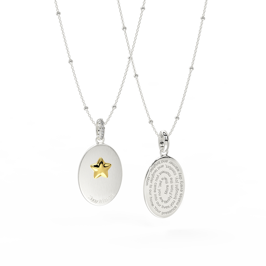 Double-Sided Custom Paw Oval Necklace AW24N005O