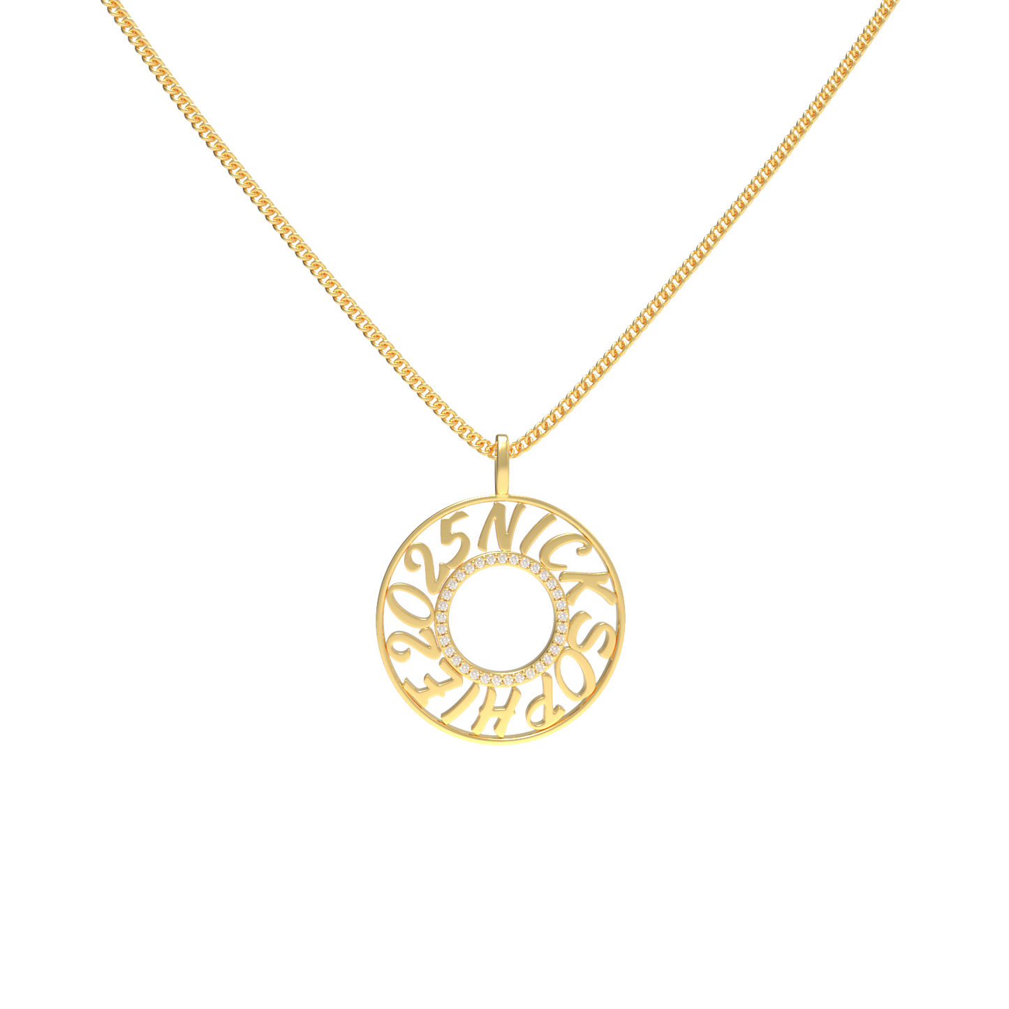 MemoCircle Necklace SN025G
