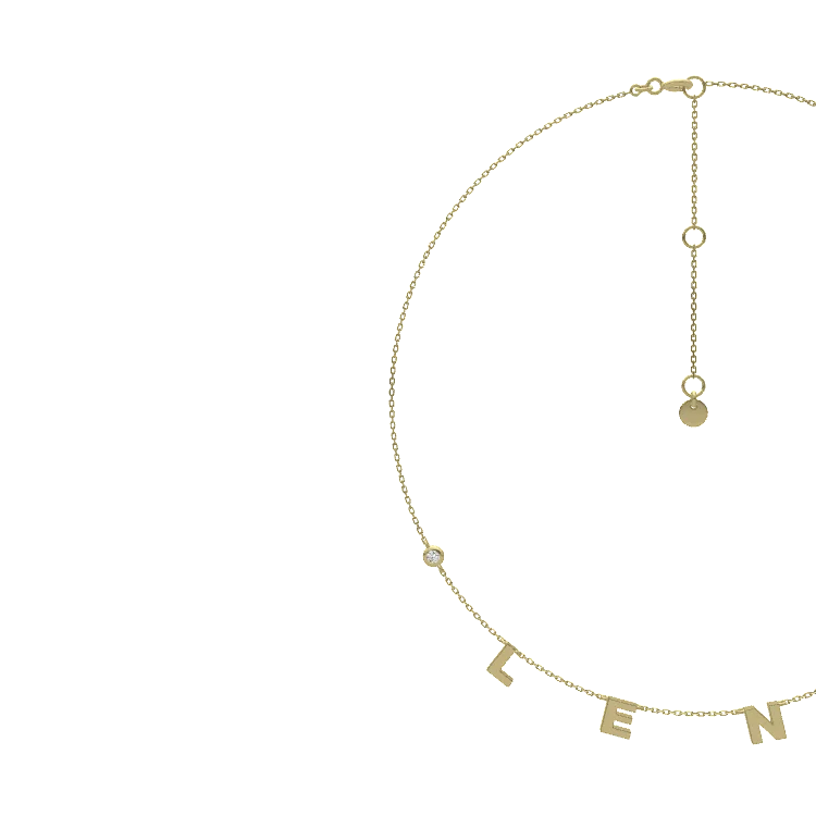 Classic Letter Necklace SS25N004C