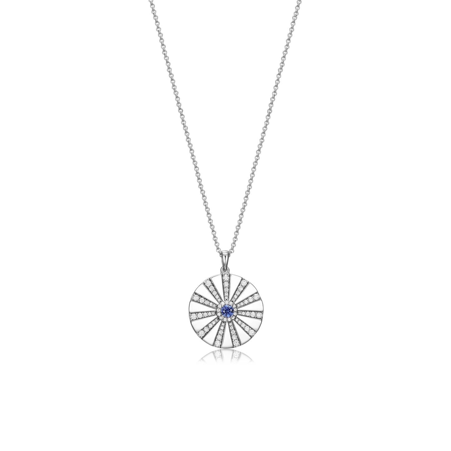 Rhodium Plated Modern Radiance Locket SN010BR (Brass)