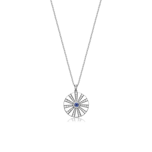 Rhodium Plated Modern Radiance Locket SN010BR (Brass)