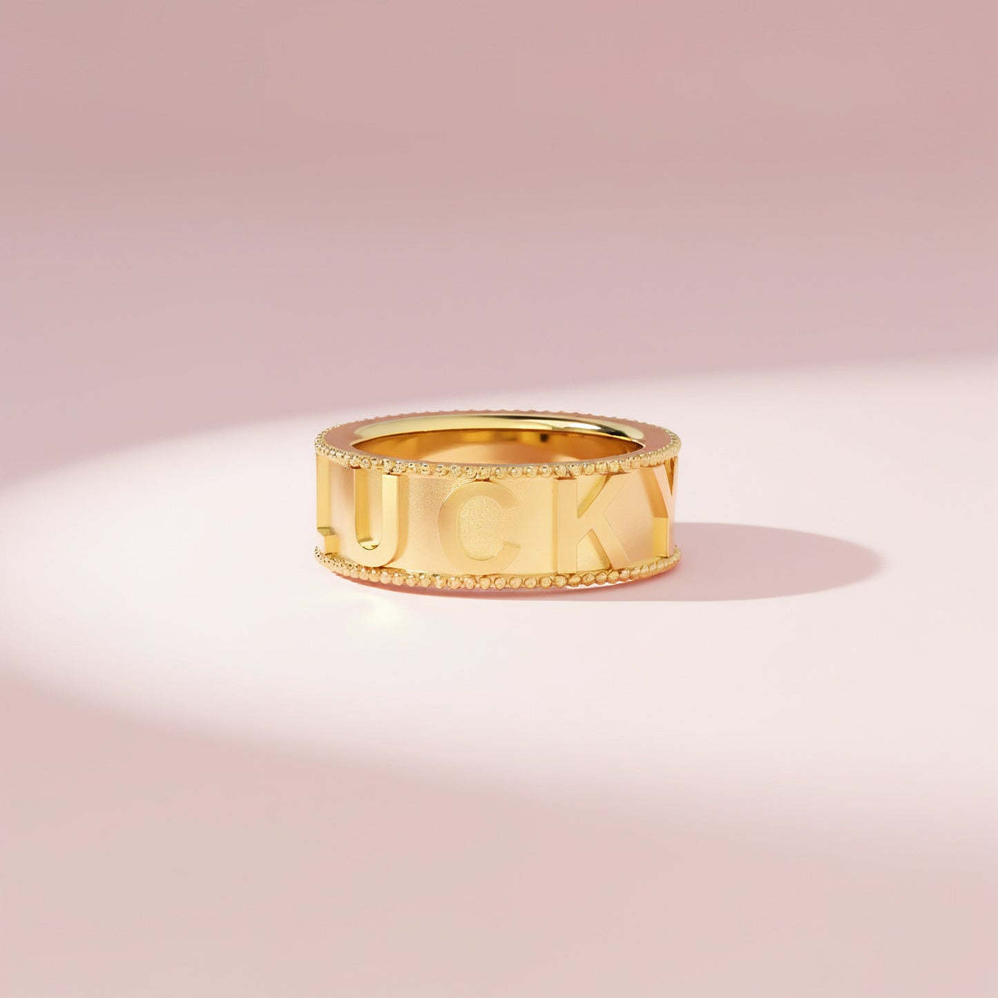 Milgrain CharmMark Lucky Ring SS25R002L