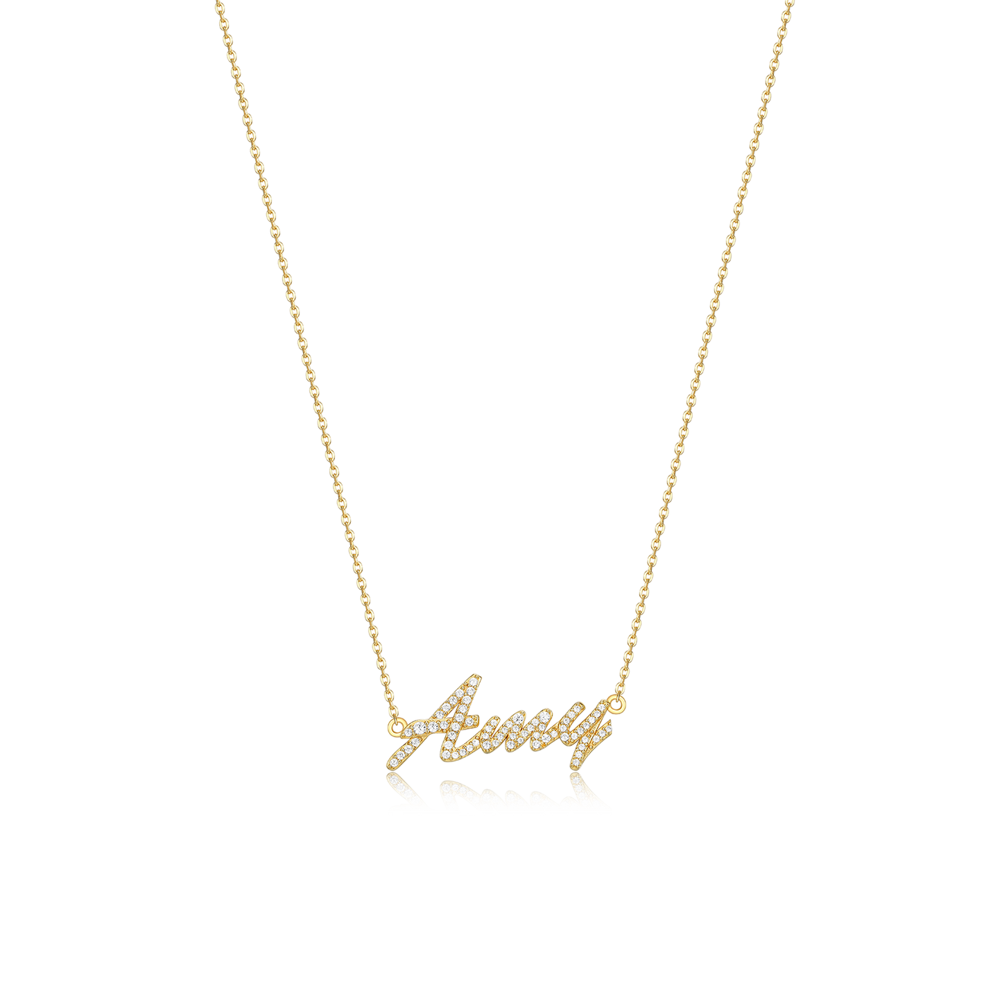 18k Gold Plated Luxe Name Necklace SN020G