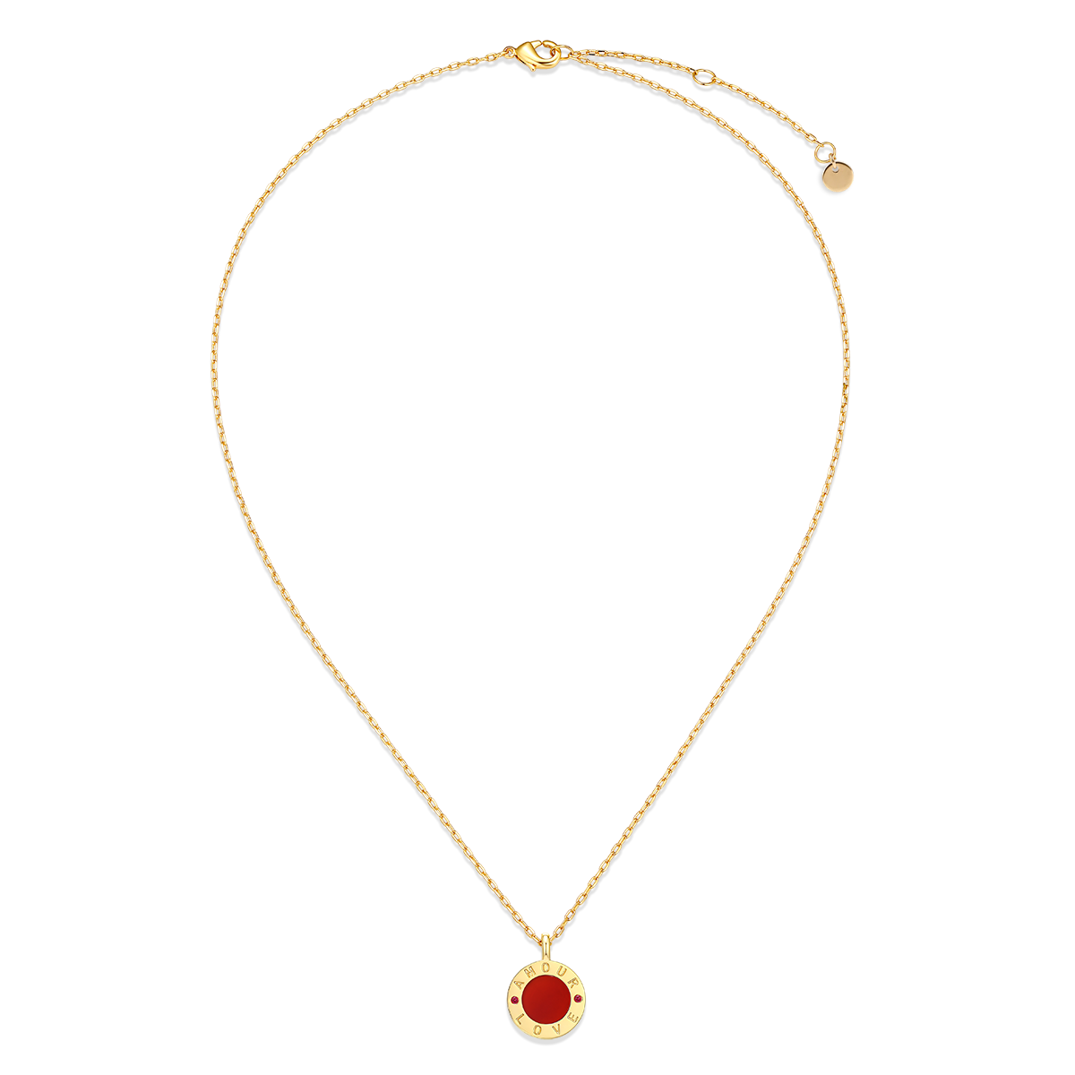 Love Amour Necklace (Brass+Quick Ship)