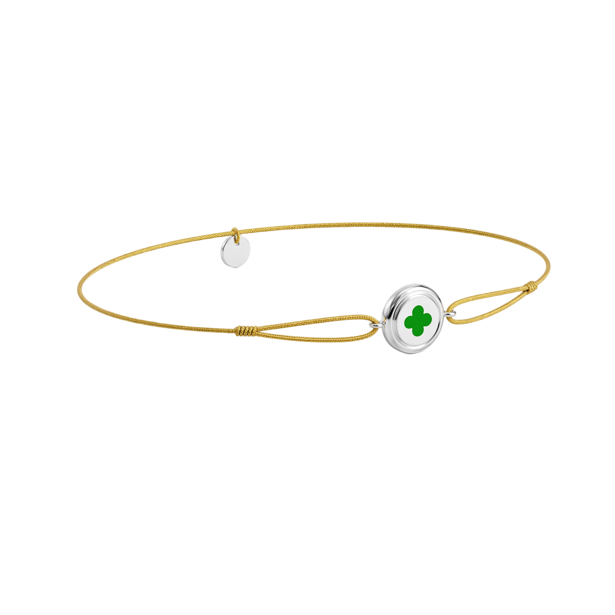 Enamel Charm Bracelet- Round Silver SB014
