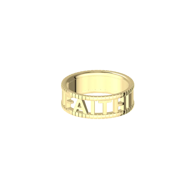 Milgrain Customique Signature Ring SR001B