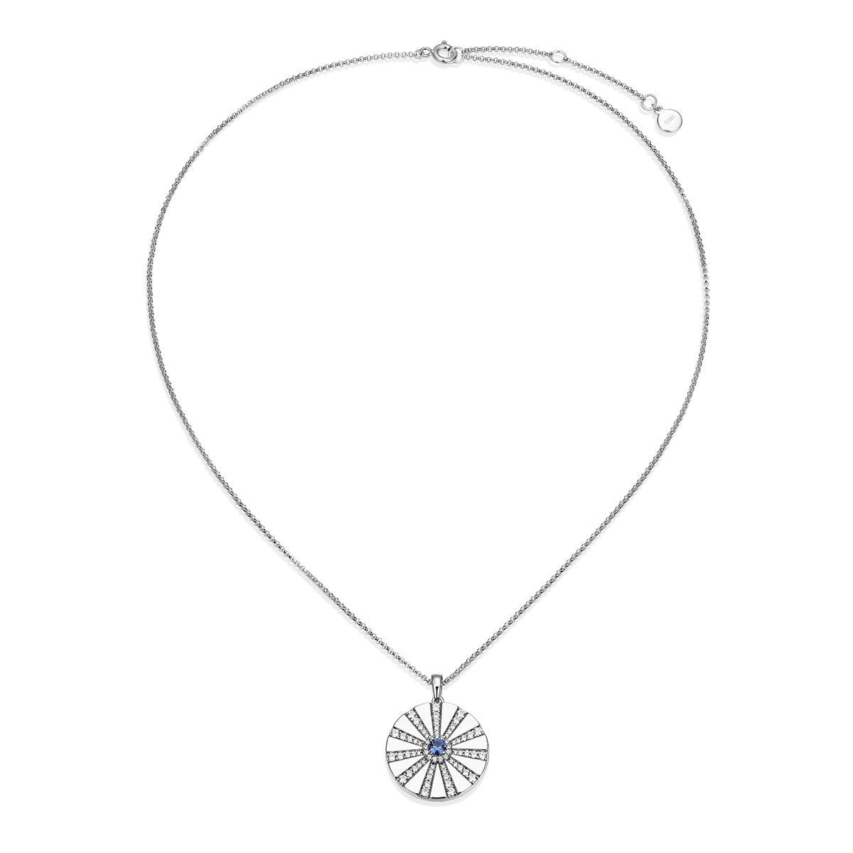 Rhodium Plated Modern Radiance Locket SN010BR (Brass)