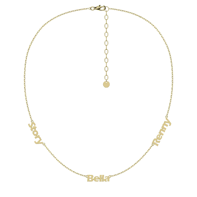 Linked by Love – Name Necklace with Emotional Spark SN014G