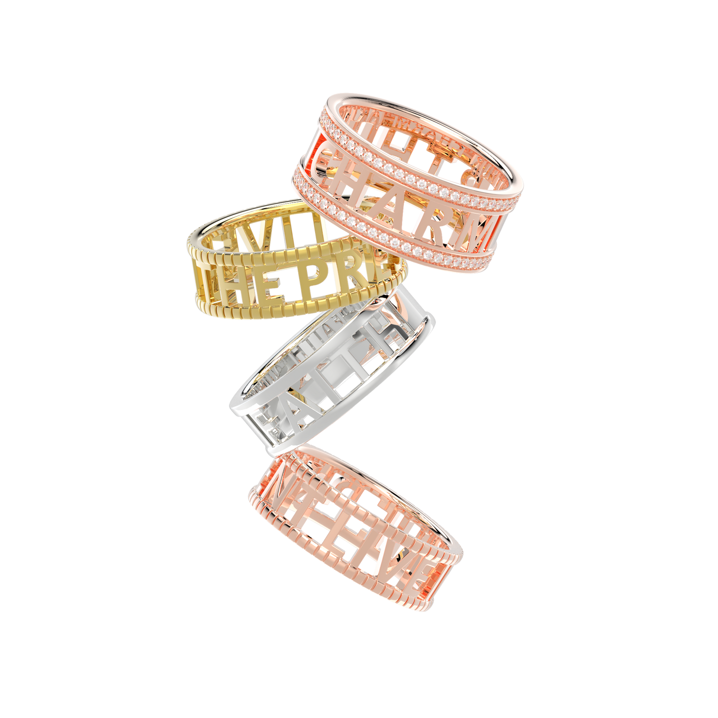 Milgrain Customique Signature Ring SR001B