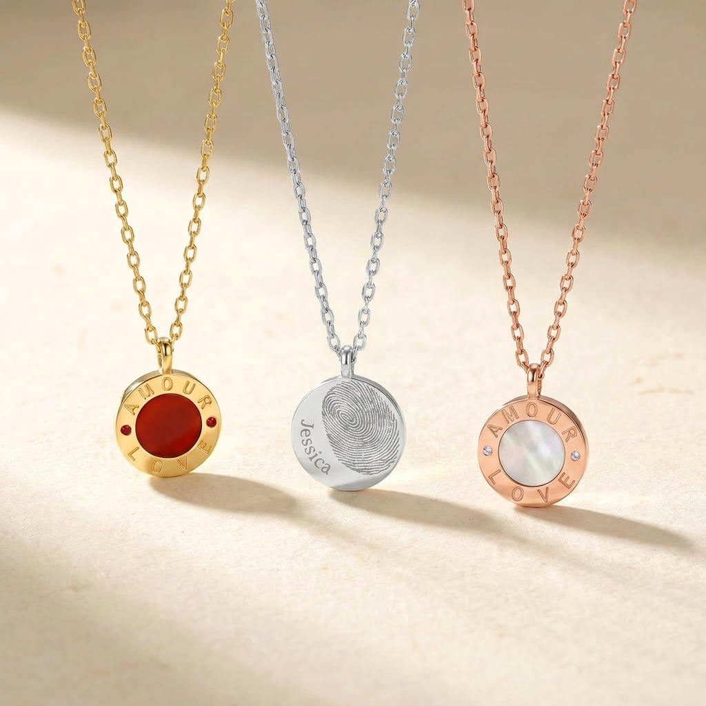 Love Amour Necklace SN047 (Brass+Quick Ship)