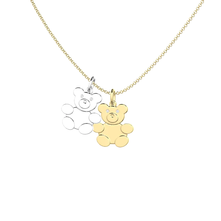 Teddy Family Necklace SN033G