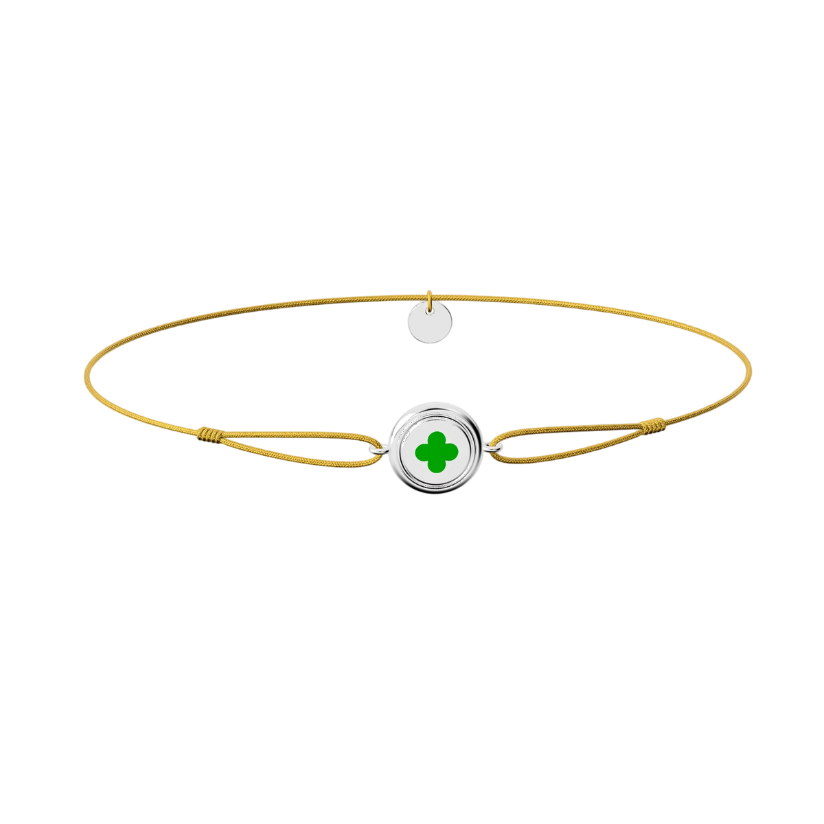 Enamel Charm Bracelet- Round Silver SB014