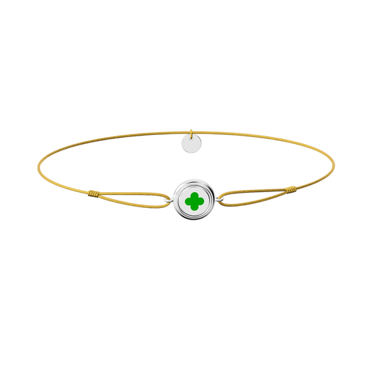Enamel Charm Bracelet- Round Silver SB014