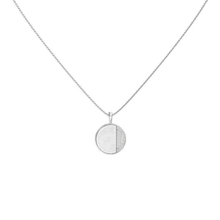 Gold Plated Plain-Edge Round Necklace SN045BRF (Brass)