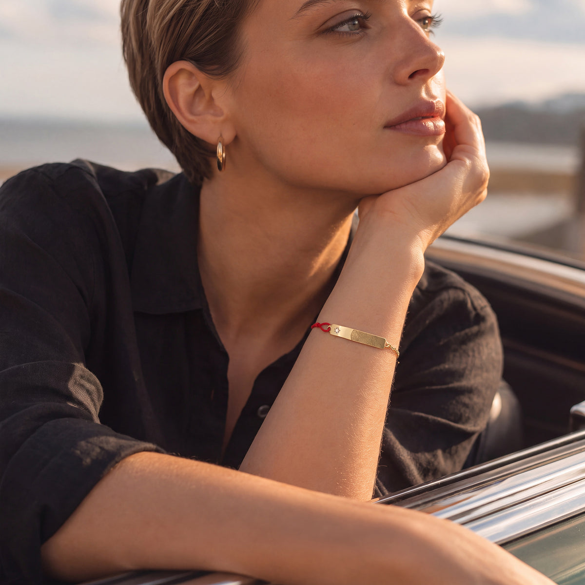 Mixed Chain Bracelet K-Gold SB013