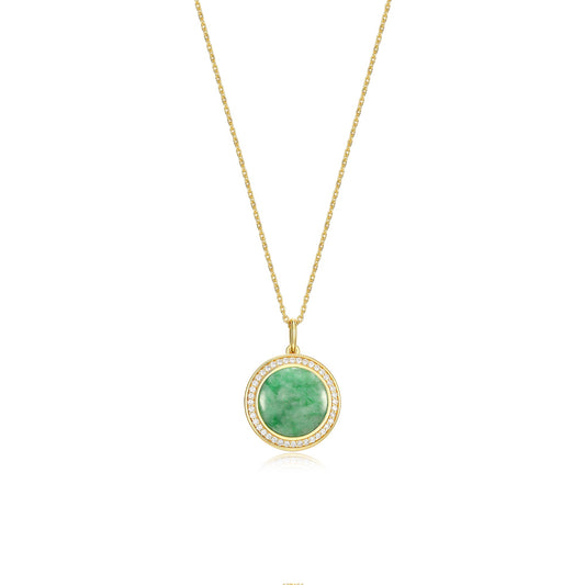 18K Gold Plated Legacy Jade Locket SN004G