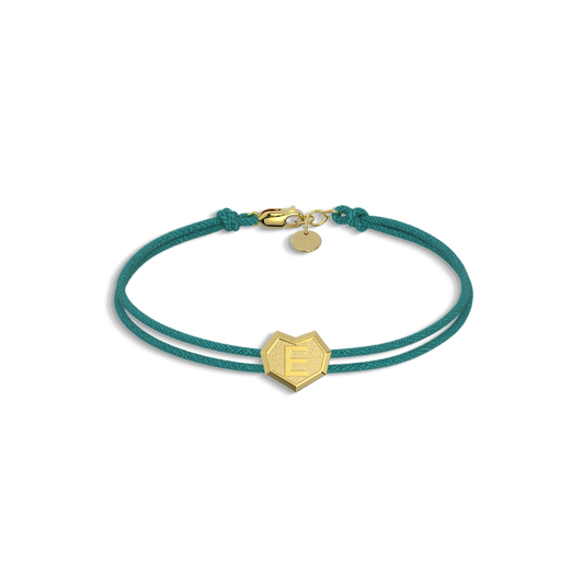 Heart Facet Bead Minitials Facet Bead Bracelet SB004H