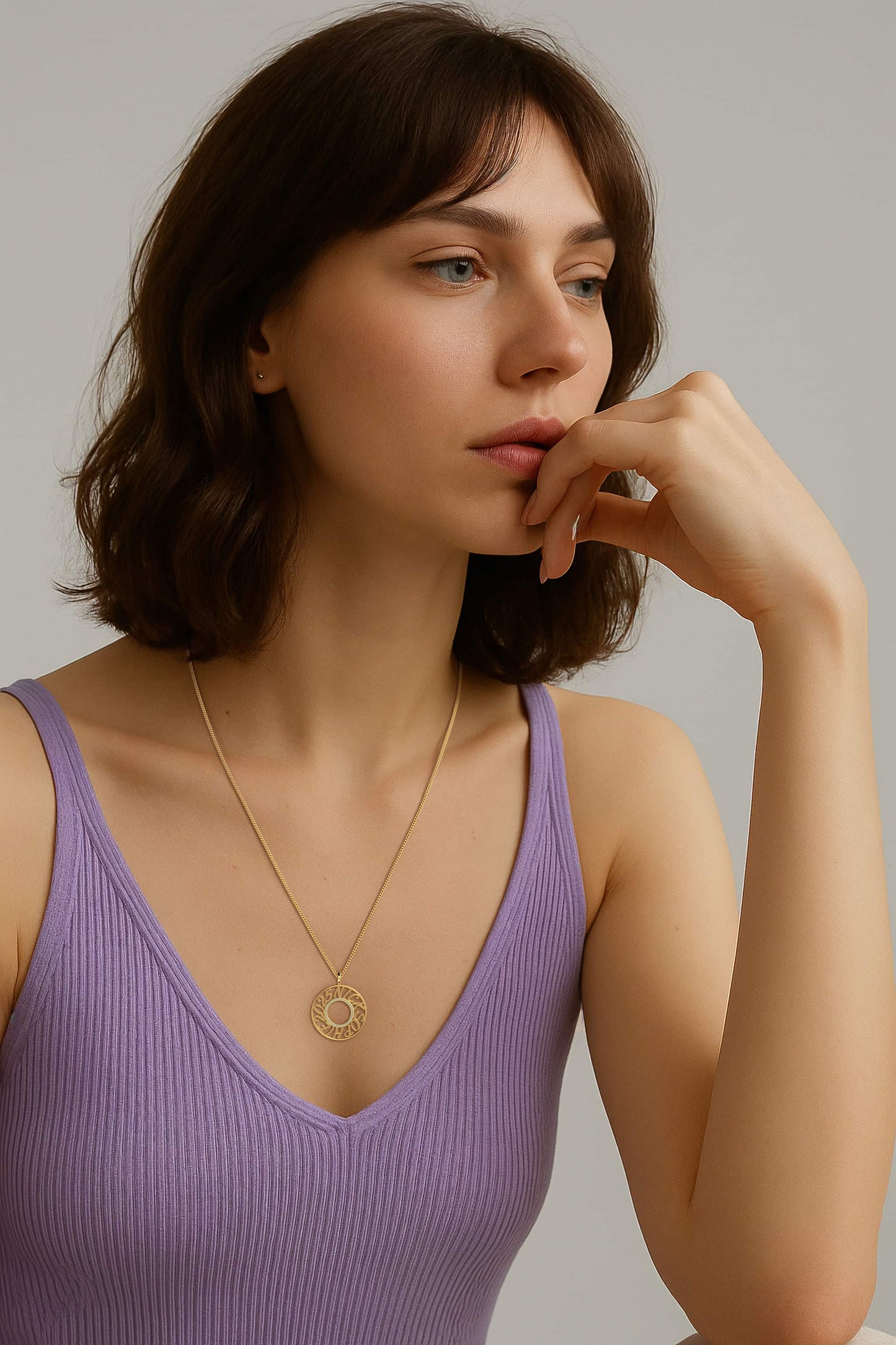 MemoCircle Necklace SN025G