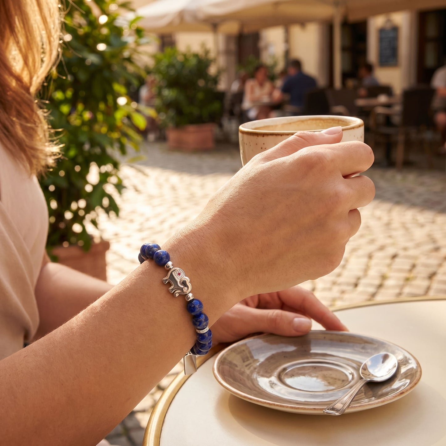 Rhodium Plated Energy Bracelet SB010BR