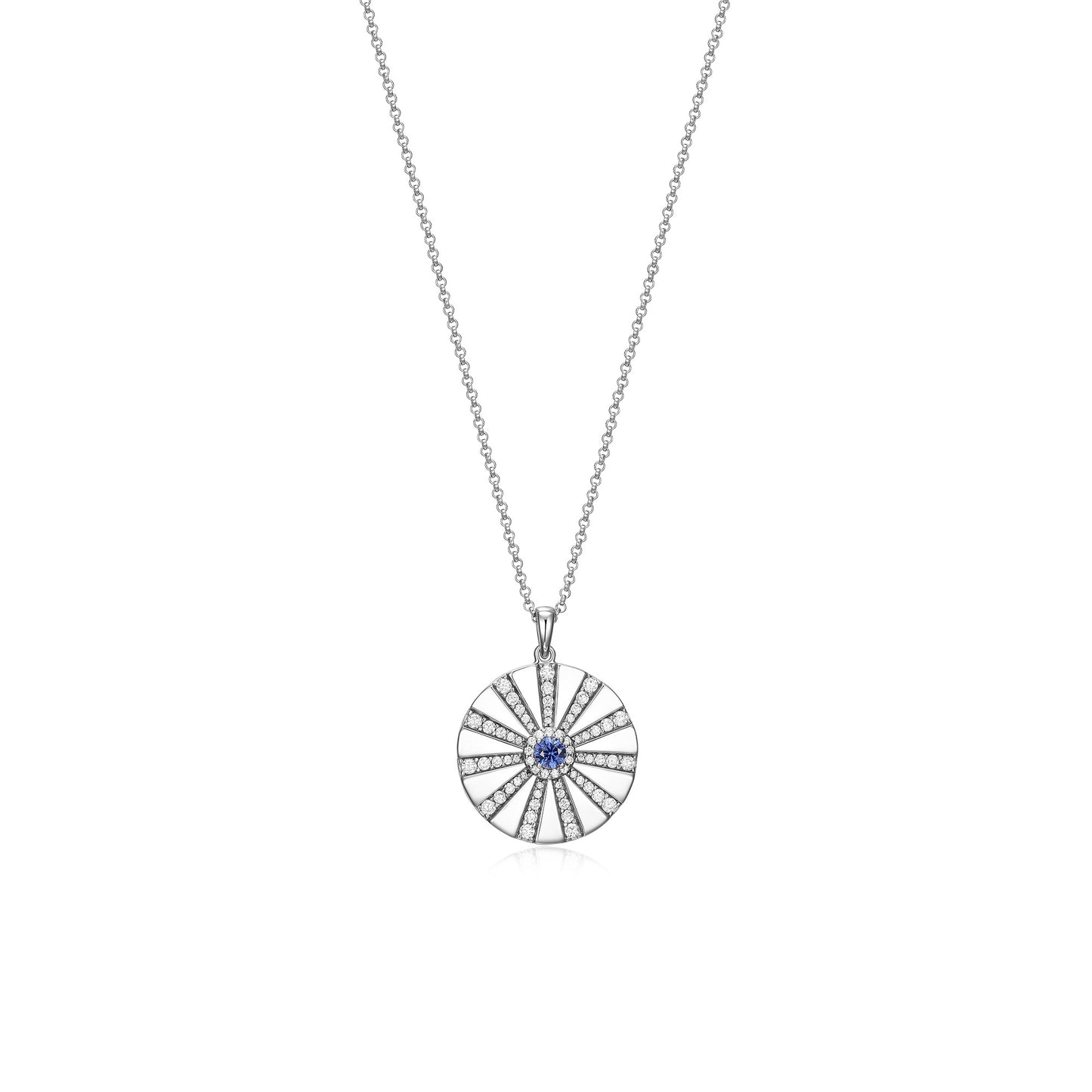 Rhodium Plated Modern Radiance Locket SN010