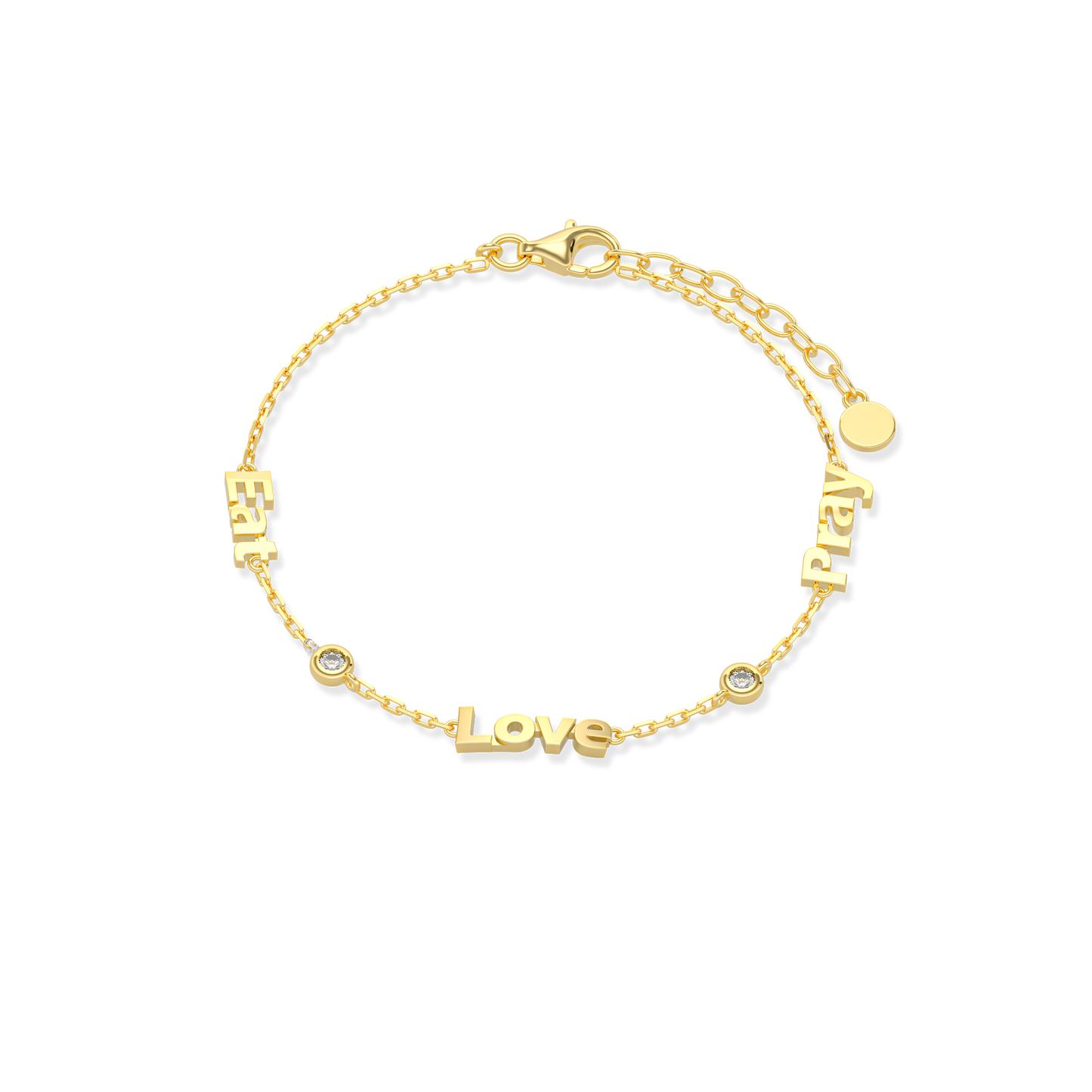 Linked by Love – Name Bracelet with Emotional Spark SB002BR (Brass)