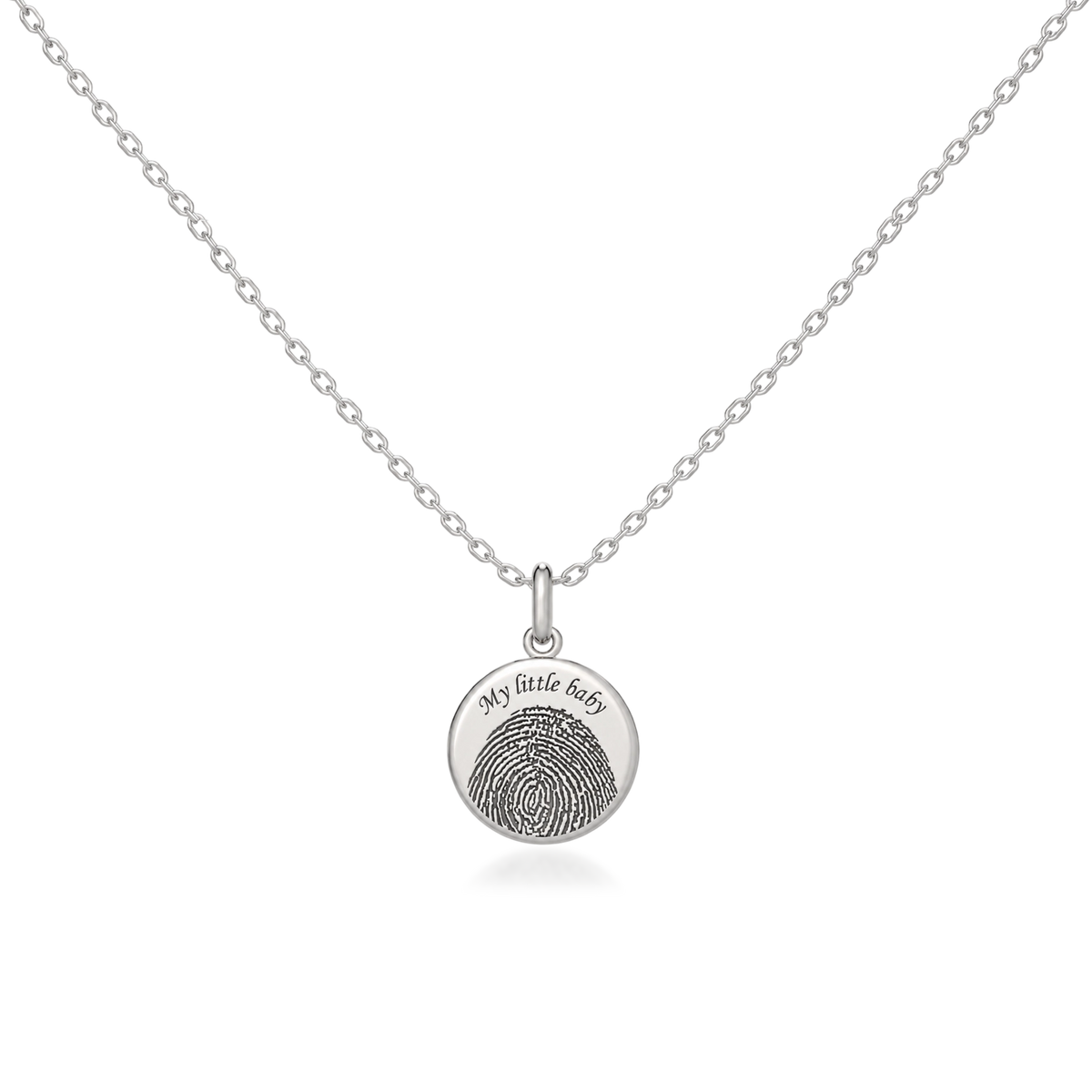 Enamel Charm Necklace Silver SN052