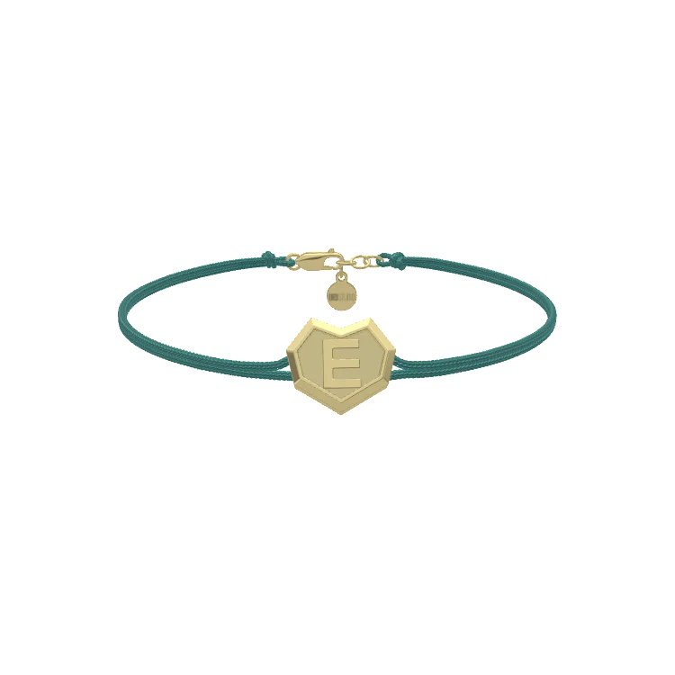 Heart Facet Bead Minitials Facet Bead Bracelet SB004FG